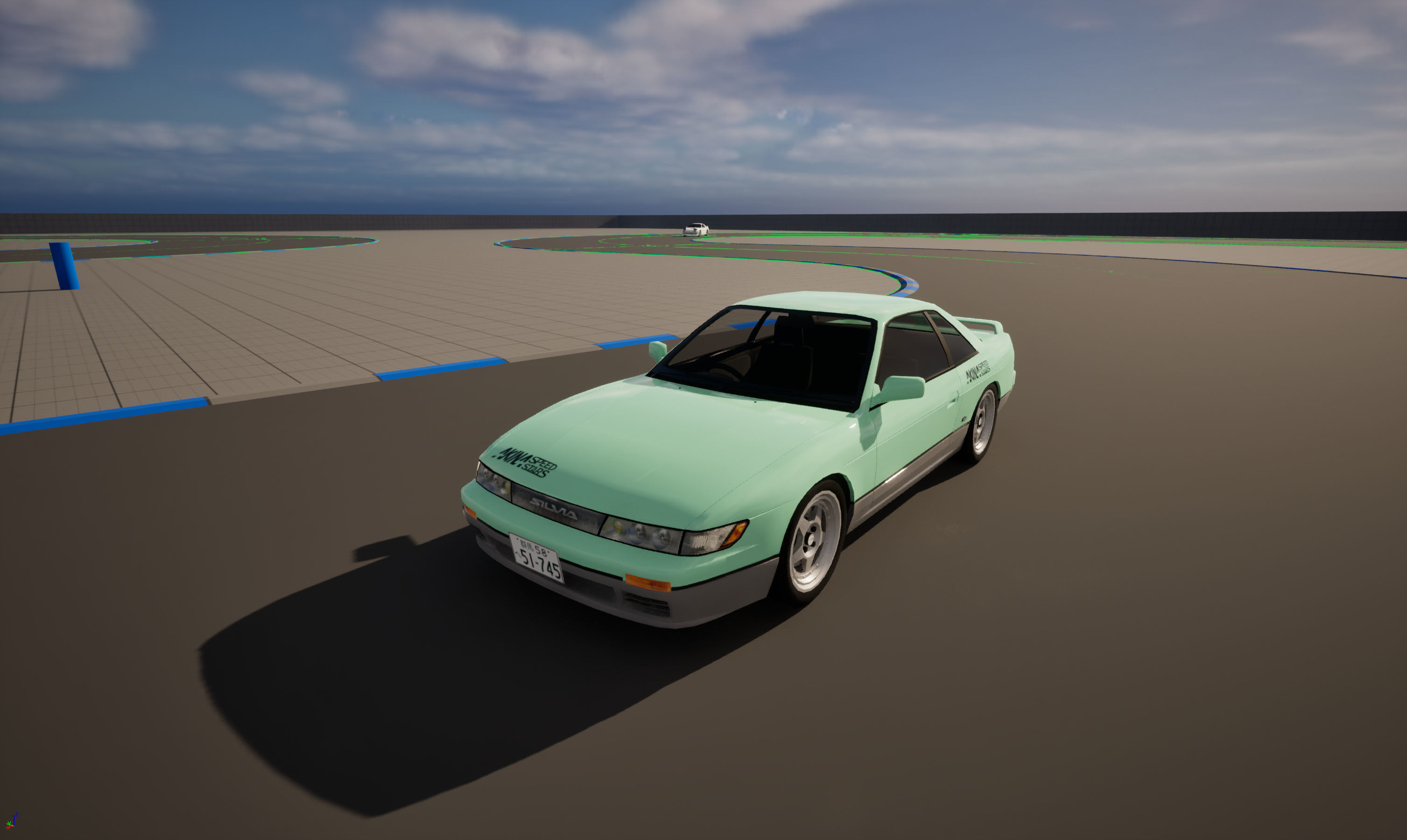 Nissan Silvia S13 Iketani style Low-poly 3D model_16