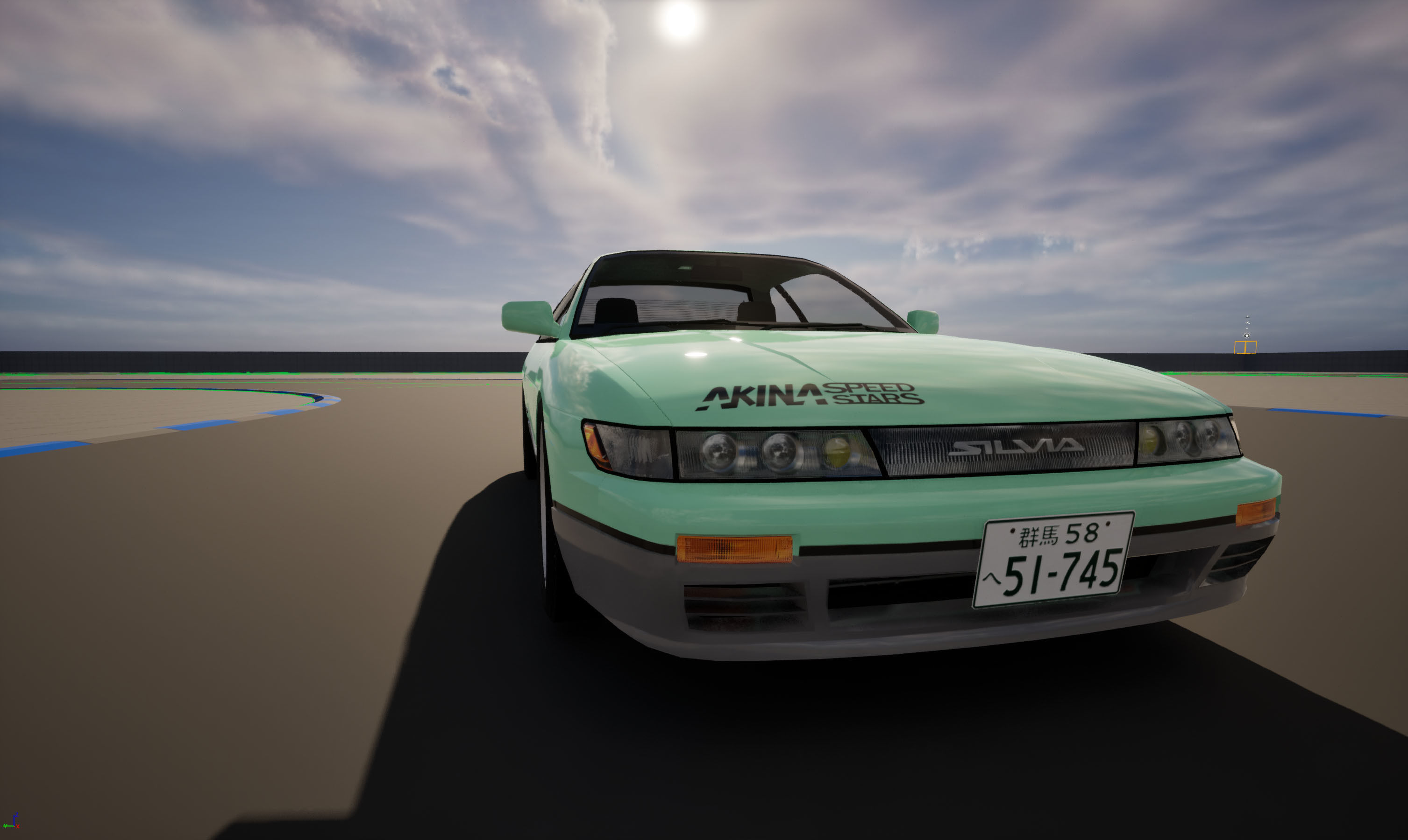 Nissan Silvia S13 Iketani style Low-poly 3D model_17