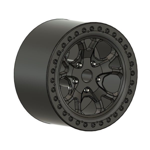 REKON B58B RIMS FOR DIECAST 64 SCALE 3D print model_1