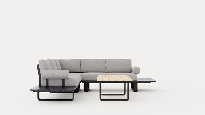Skagenas corner group Low-poly 3D model