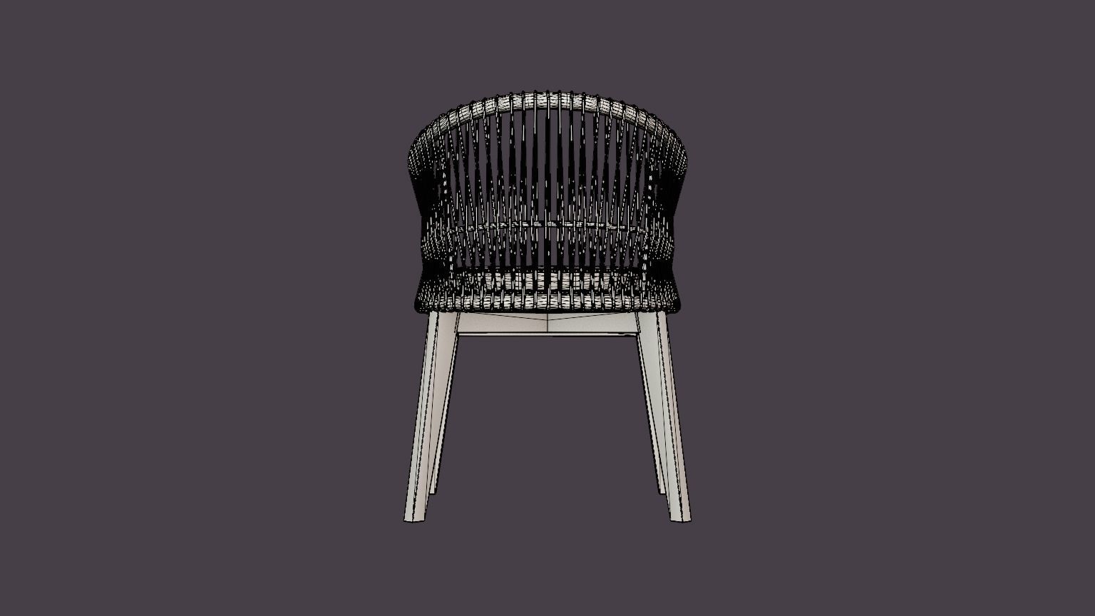 Himmelsnas lounge chair Low-poly 3D model_5