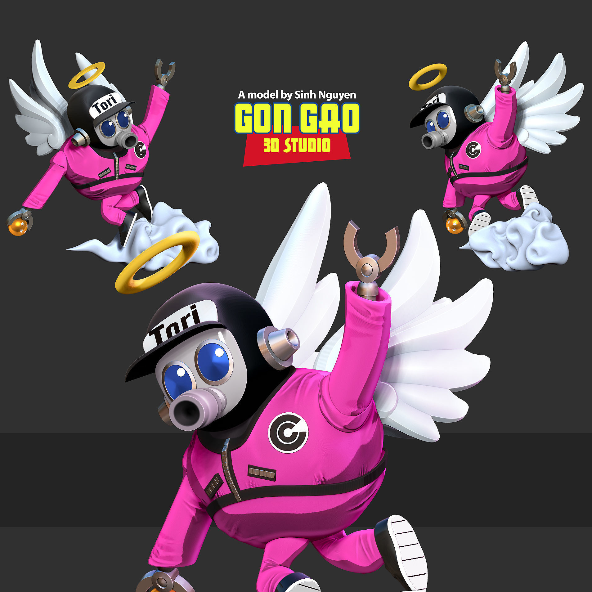 Toribot - Akira Toriyama 3D print model_1