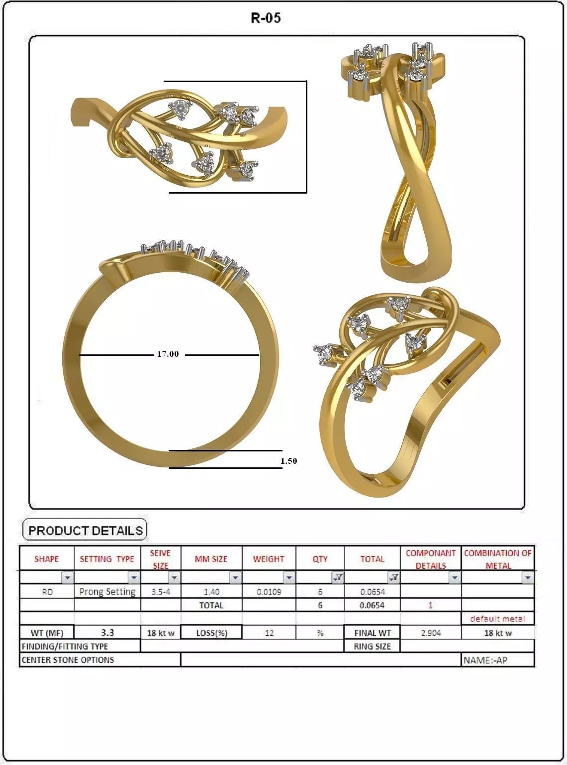 Shemaroo Ring Design 3D print model_0