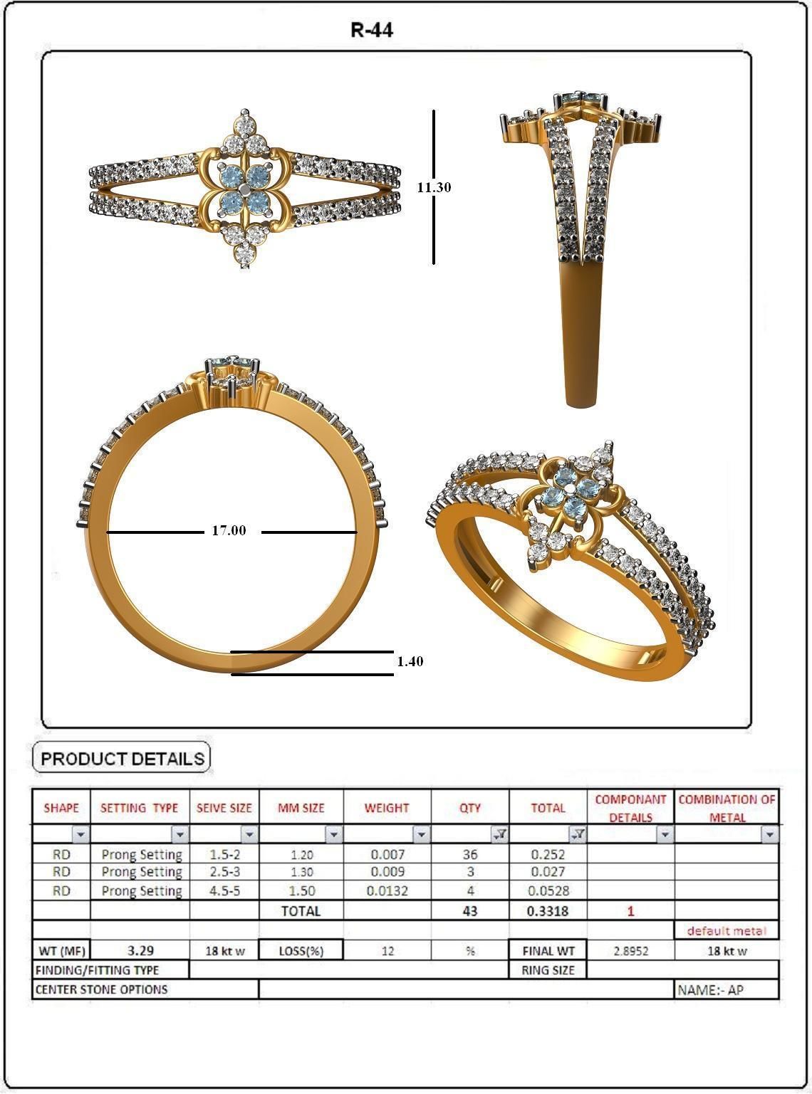 Gallant 38 3D print model_4