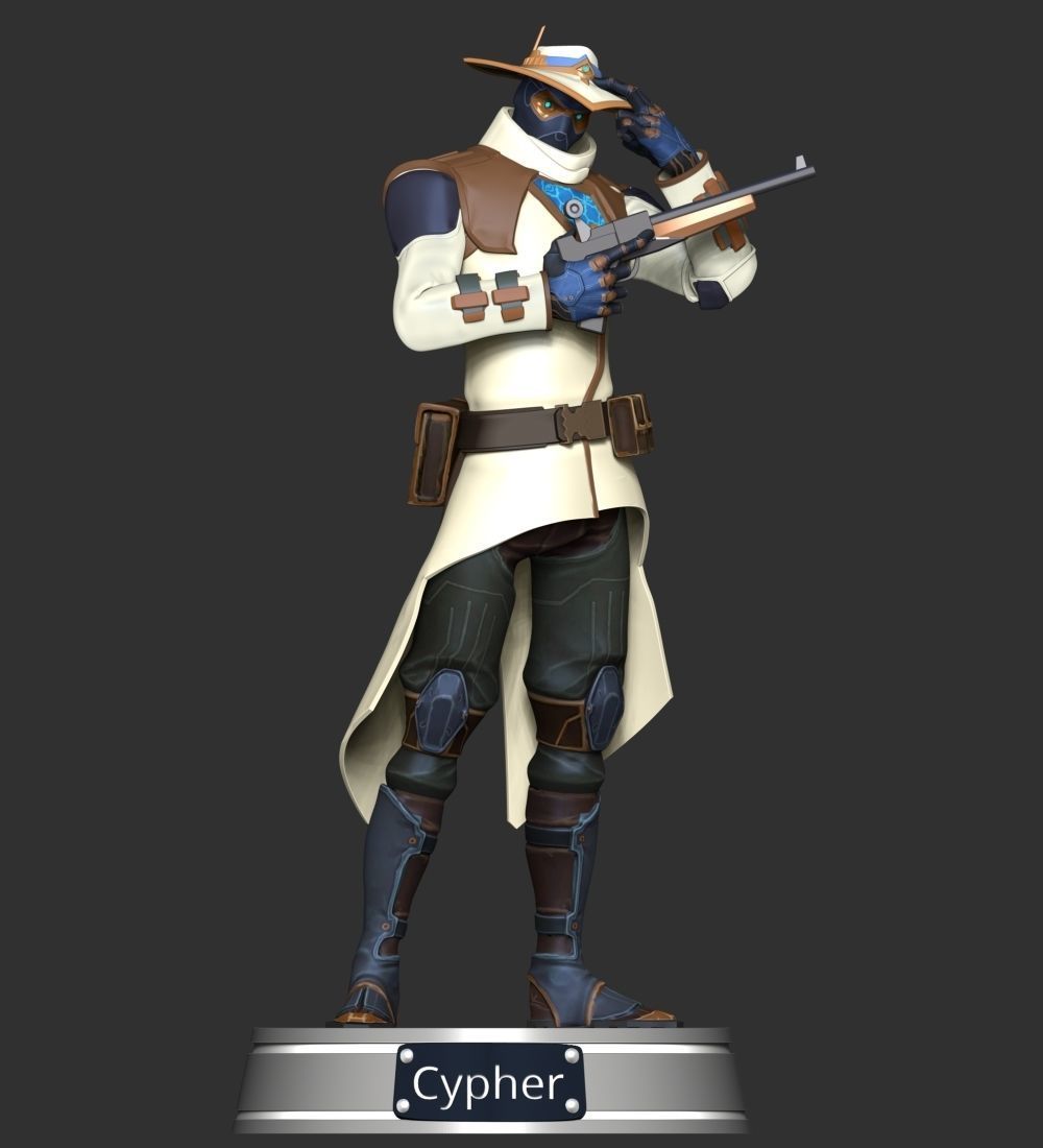 Cypher - Valorant 3D print model_1