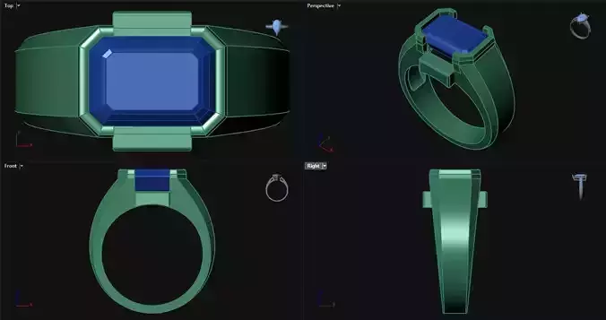 Diamond Emerald Ring 