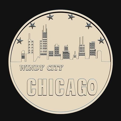 Chicago Skyline Design 3D model
