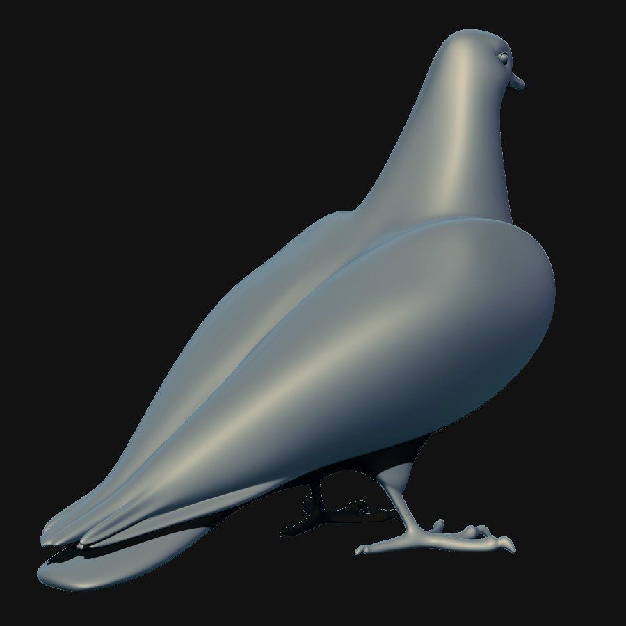 3d Doves Models 3D model_2