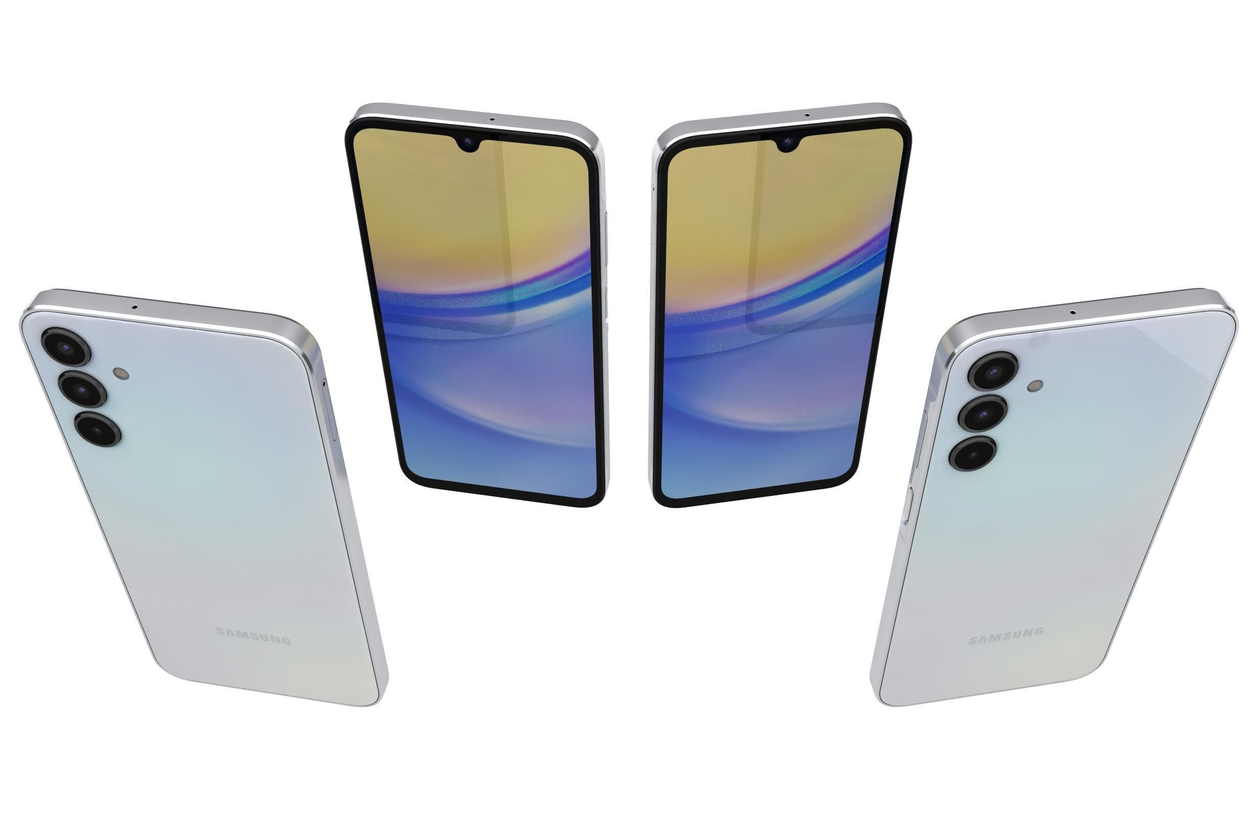 Samsung Galaxy A15 5G Optimistic Blue 3D model_7
