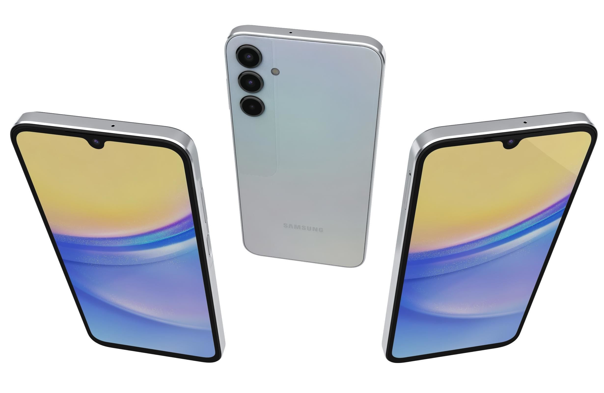 Samsung Galaxy A15 5G Optimistic Blue 3D model_1