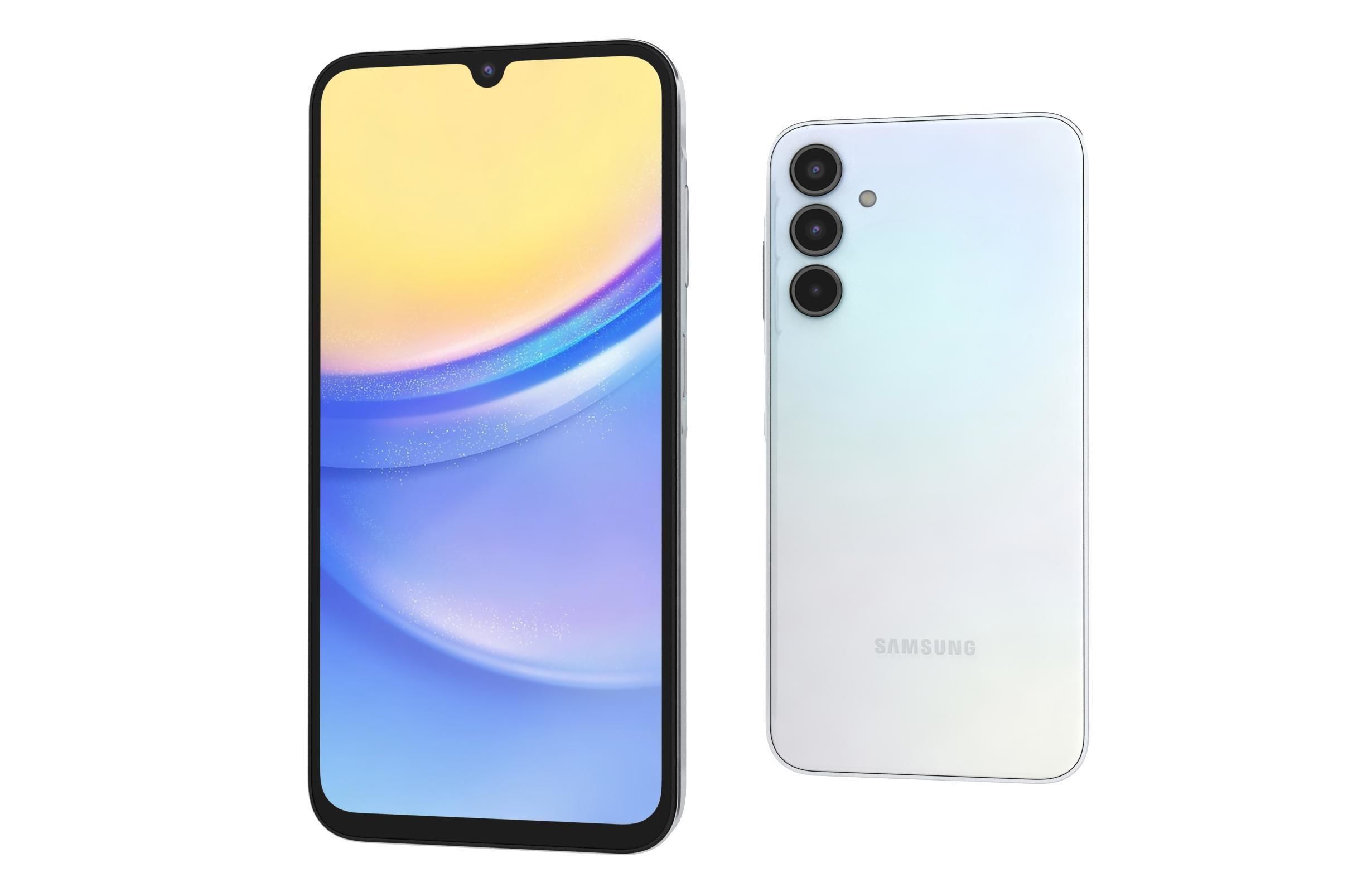 Samsung Galaxy A15 5G Optimistic Blue 3D model_5