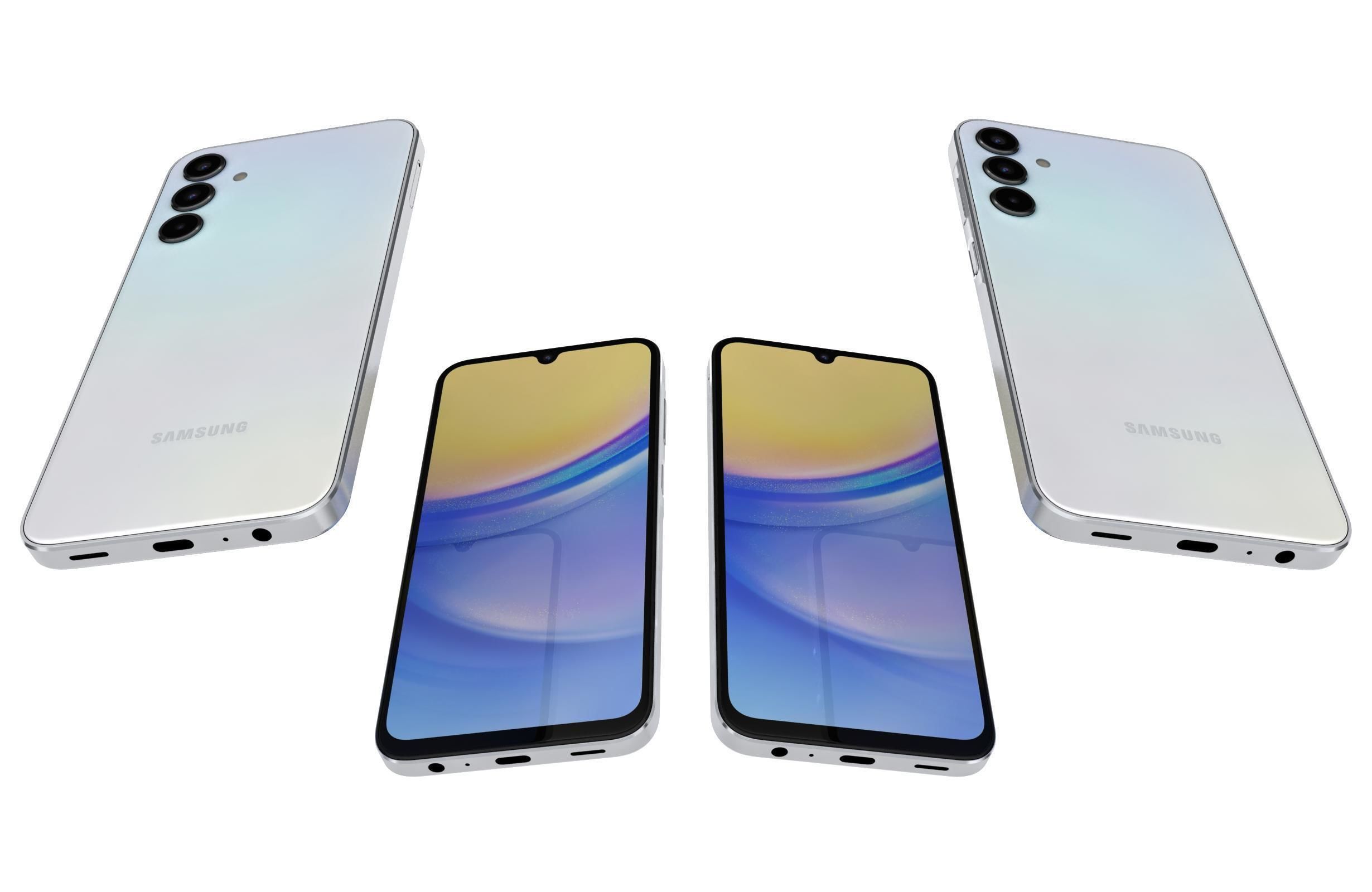 Samsung Galaxy A15 5G Optimistic Blue 3D model_6