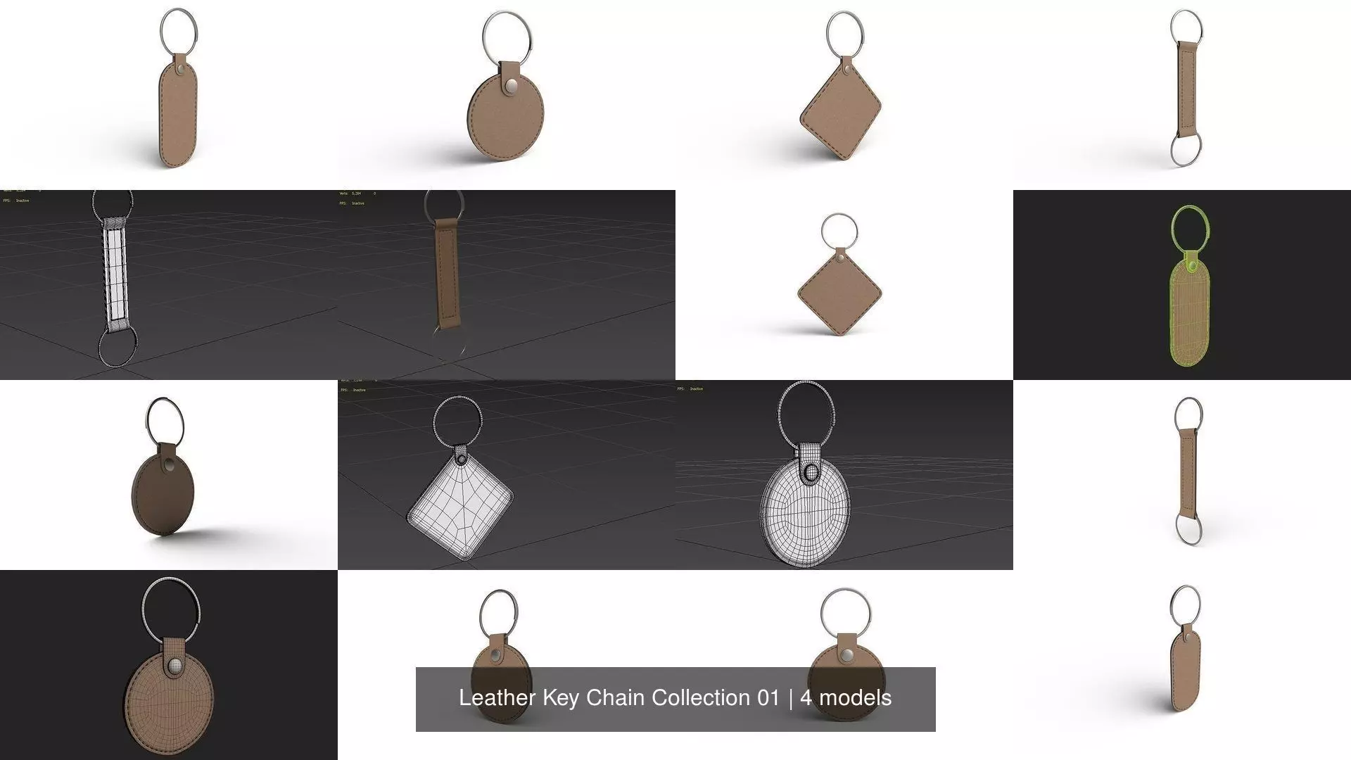 Leather Key Chain Collection 01 _1