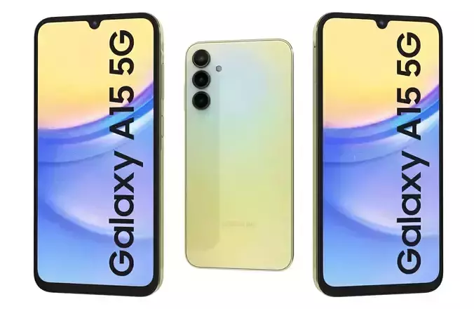 Samsung Galaxy A15 5G Personality Yellow 3D model