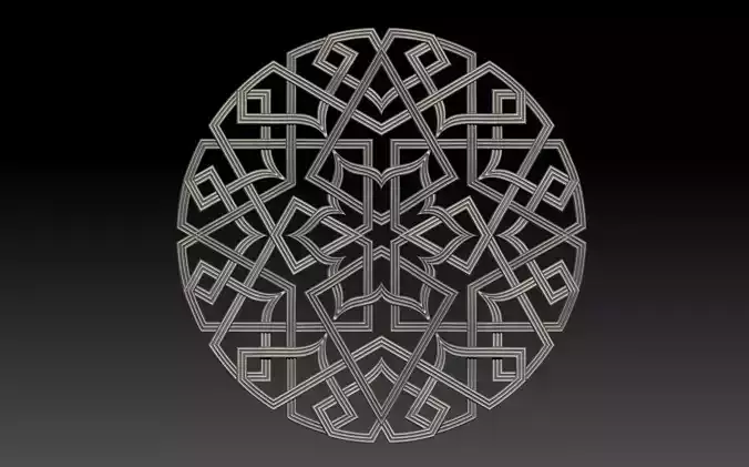 OTTOMAN ORNAMENT MODEL 3D print model