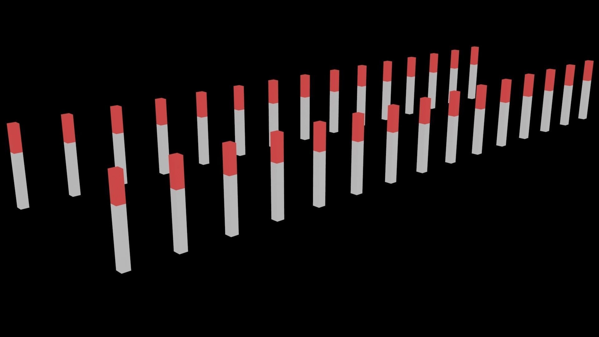 Low Poly Game Ready Safety Obstacles Low-poly 3D model_3