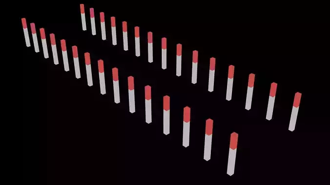 Low Poly Game Ready Safety Obstacles Low-poly 3D model Low Poly Game Ready Safety Obstacles Low-poly 3D model