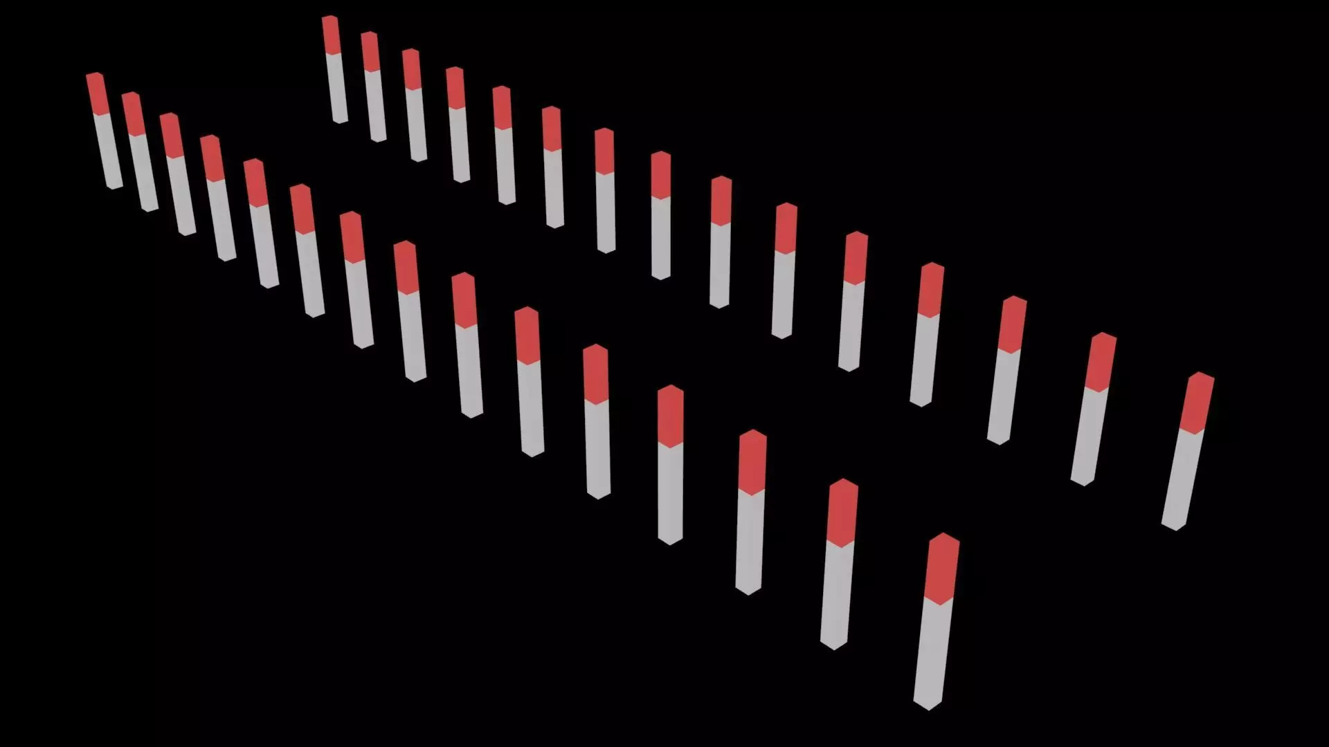 Low Poly Game Ready Safety Obstacles Low-poly 3D model_0