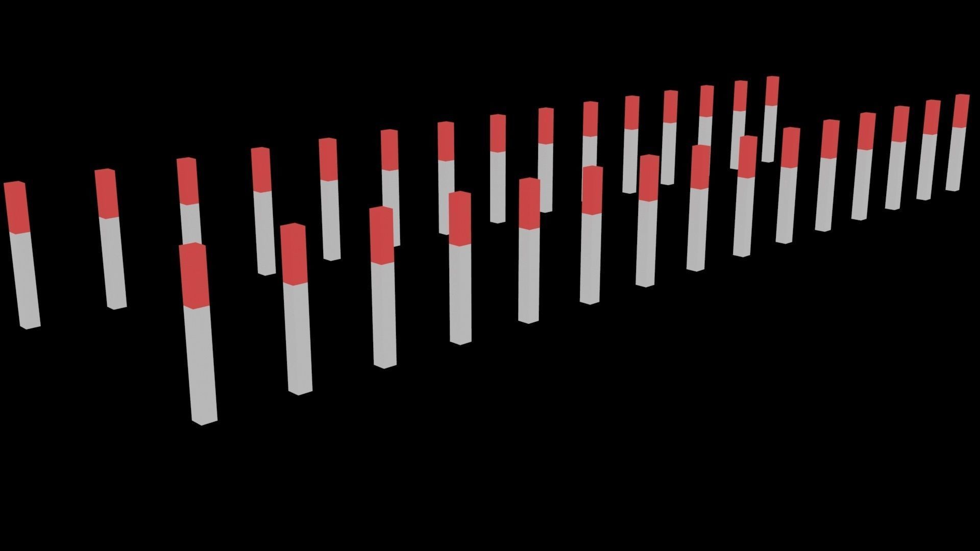 Low Poly Game Ready Safety Obstacles Low-poly 3D model_1