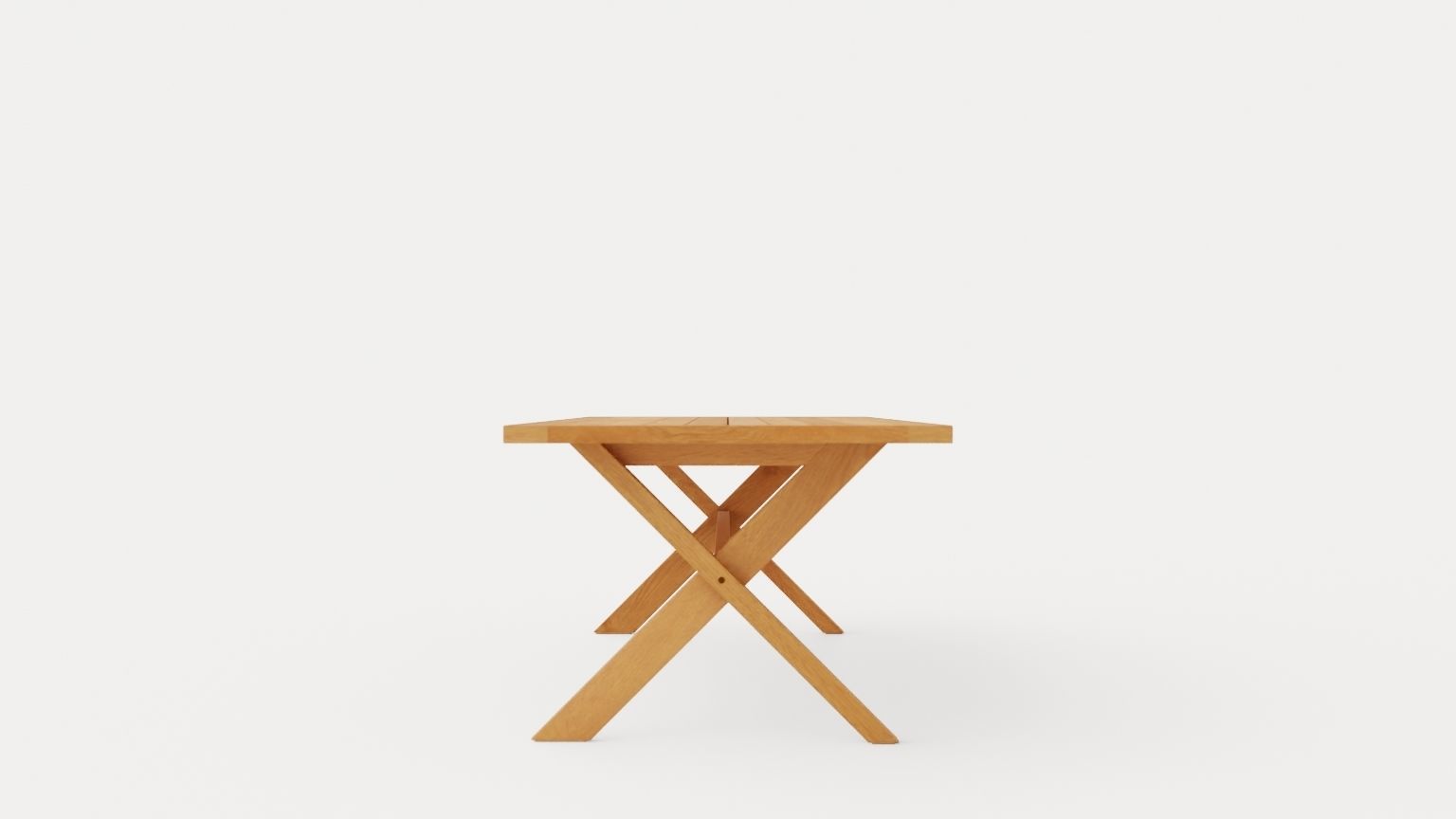 Noble dining table Low-poly 3D model_2