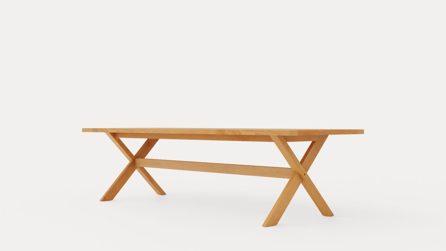 Noble dining table Low-poly 3D model_3