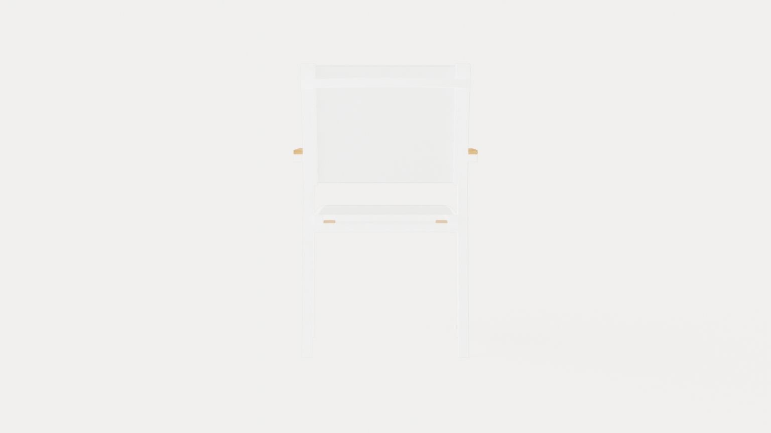 Twin stacking chair Low-poly 3D model_4