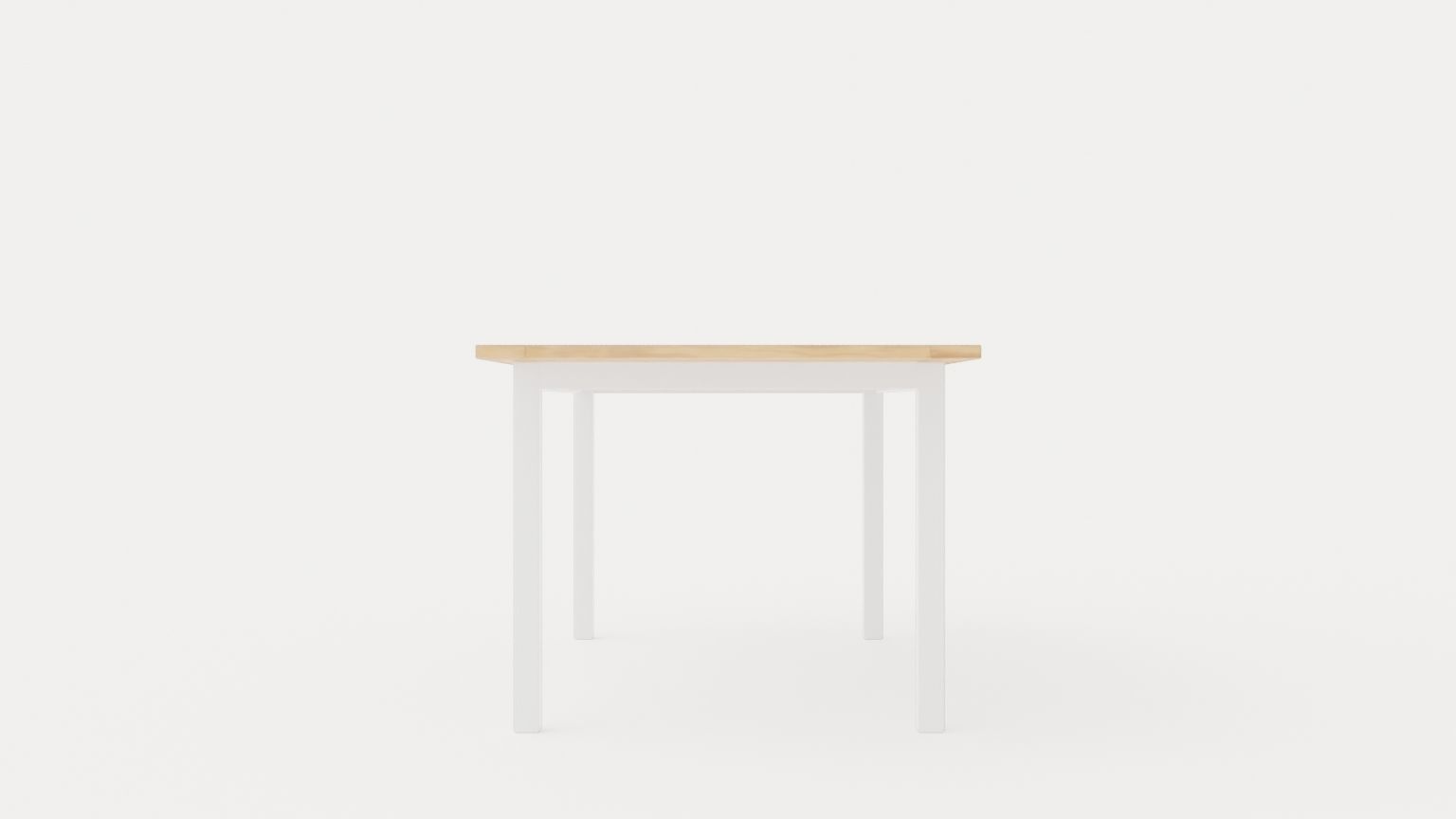 Twin dining table Low-poly 3D model_2