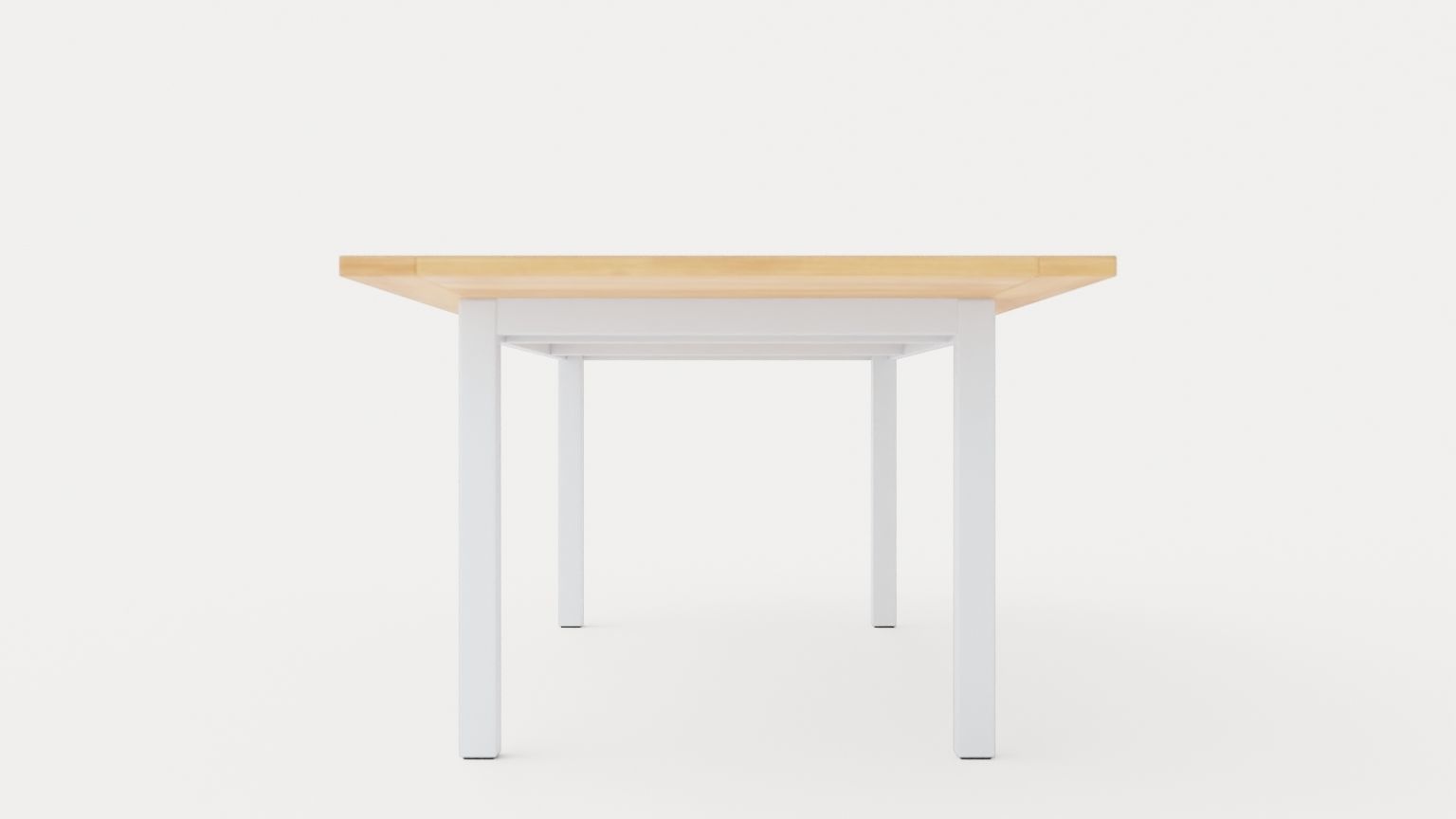 Twin dining table Low-poly 3D model_4