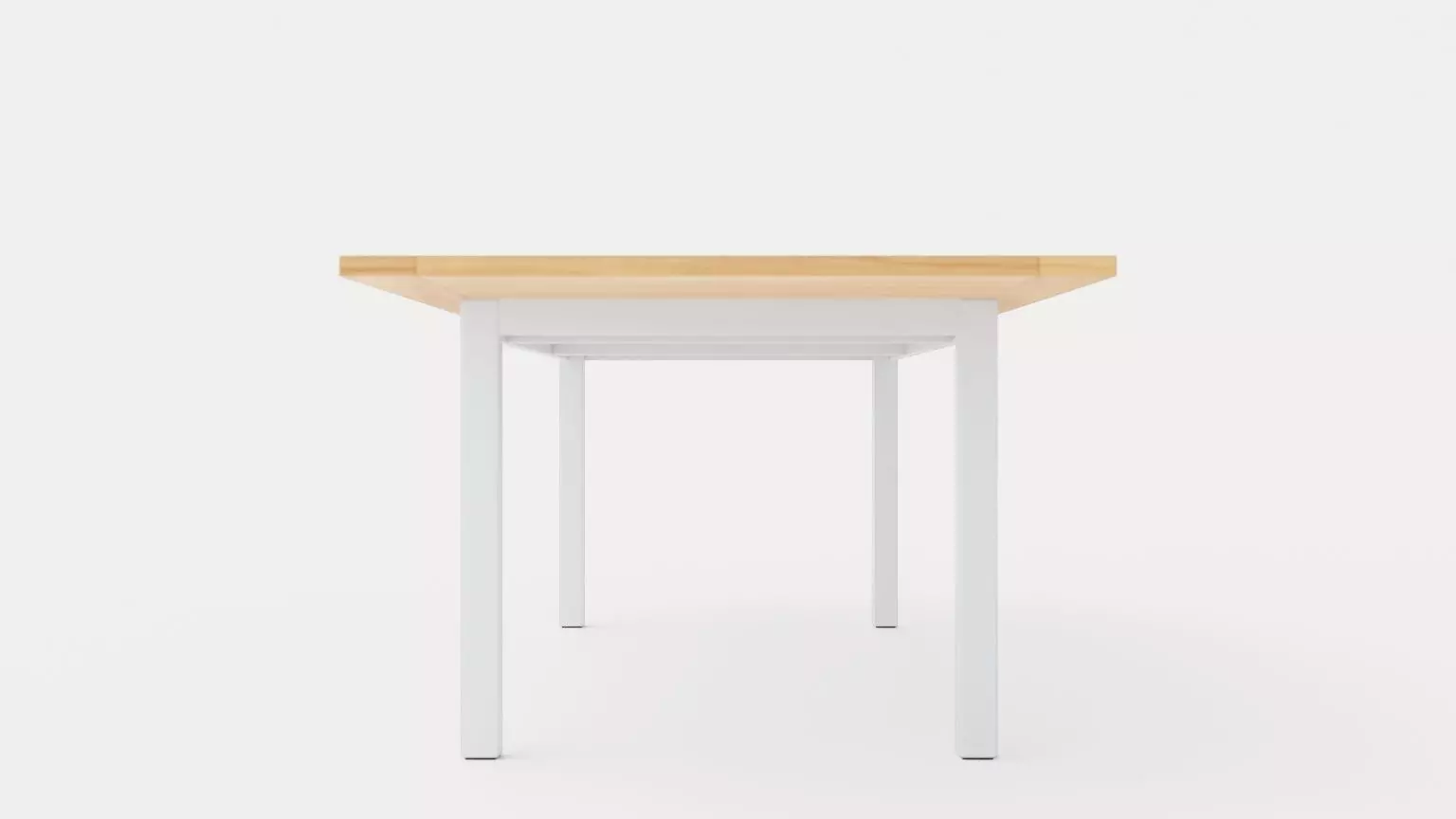 Twin dining table Low-poly 3D model_0
