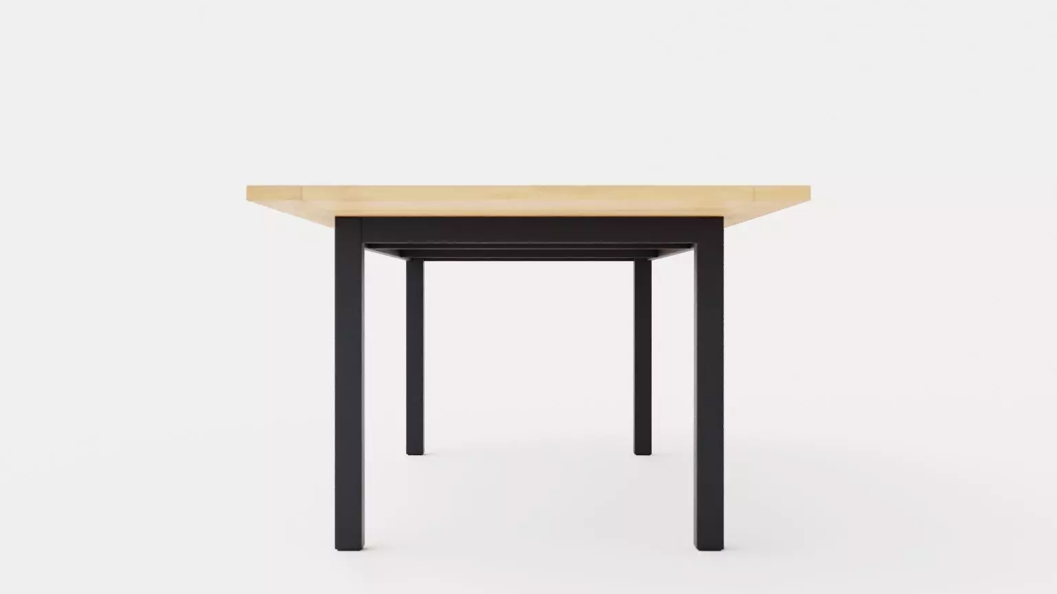 Twin dining table Low-poly 3D model_0