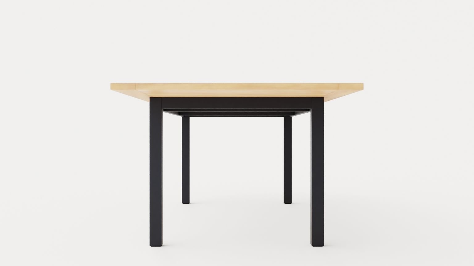 Twin dining table Low-poly 3D model_4