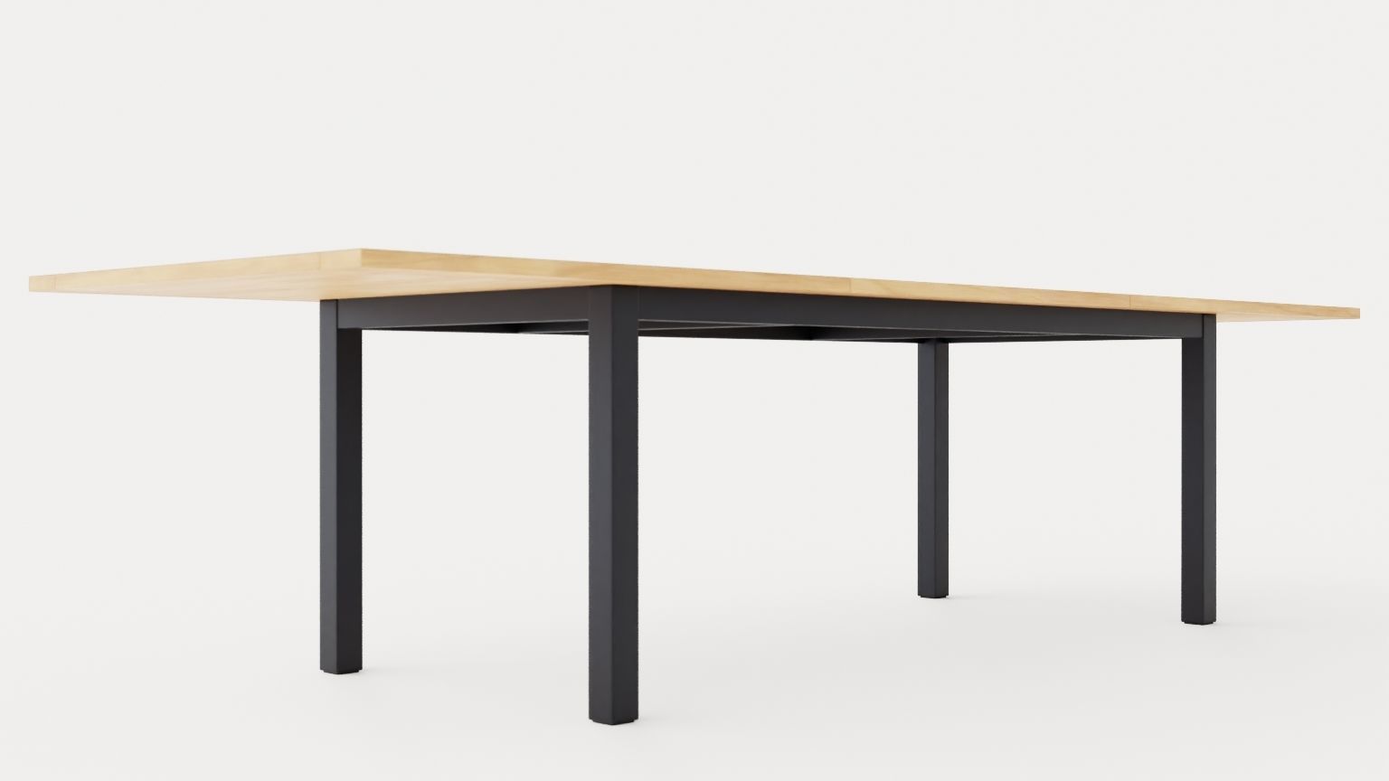 Twin dining table Low-poly 3D model_3