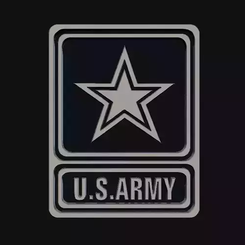 3D US ARMY Logo