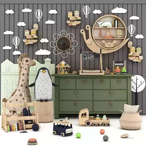 toys and furniture set