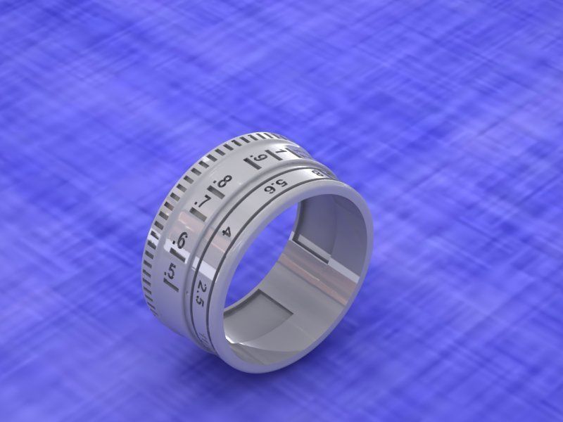 lenz ring 3D print model_5