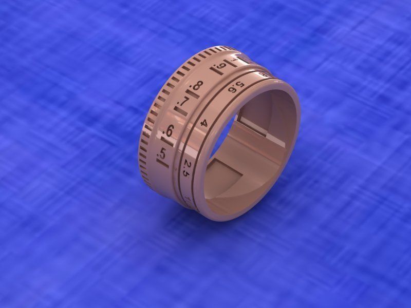 lenz ring 3D print model_10