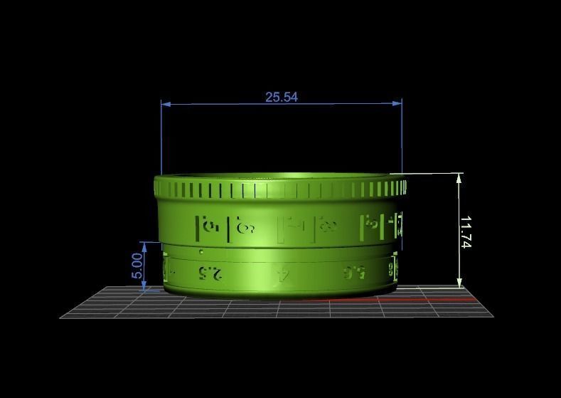 lenz ring 3D print model_17
