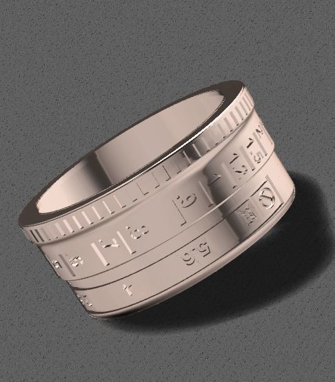lenz ring 3D print model_4