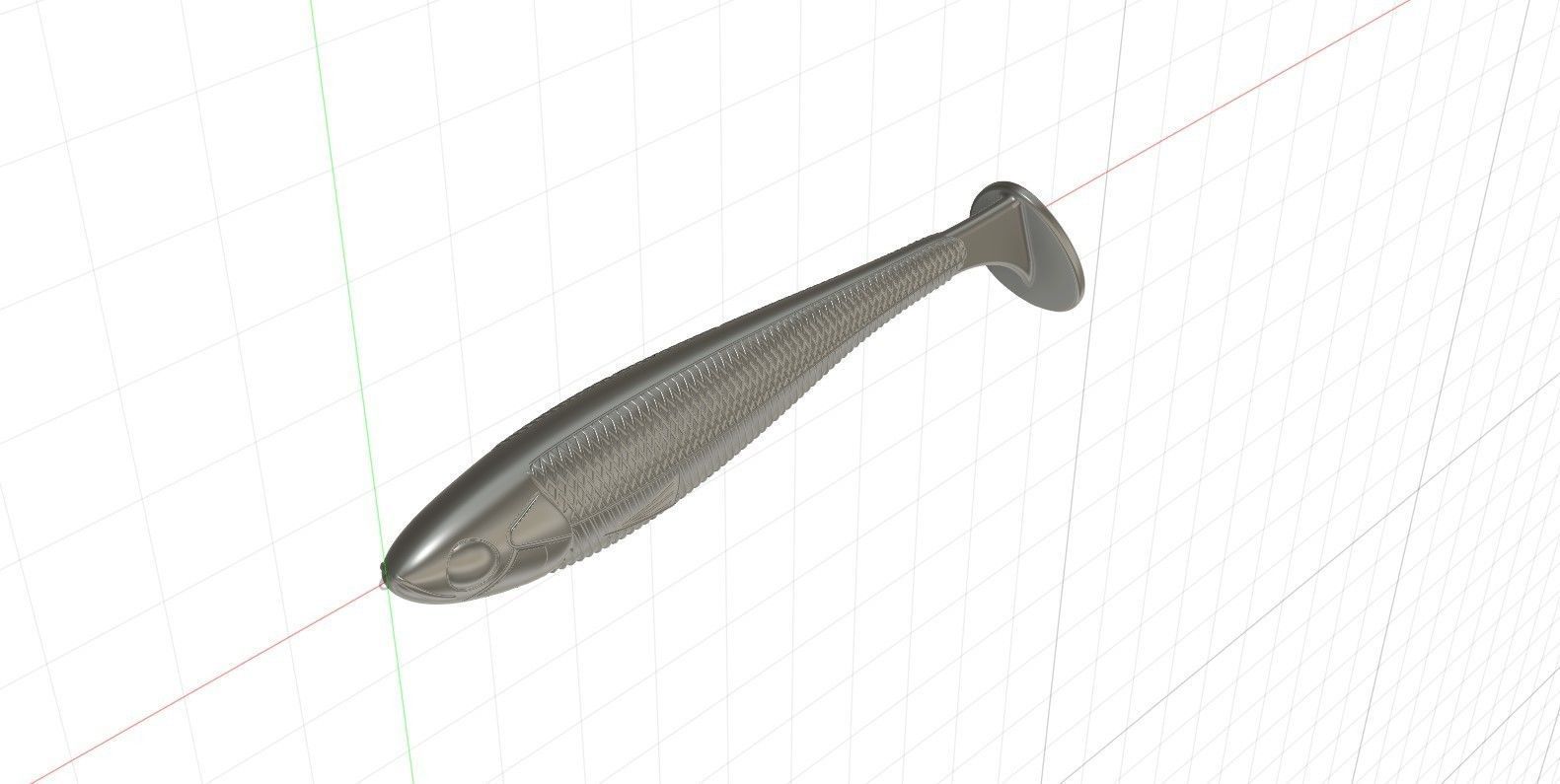 Soft fishing lure v11 3D print model_20