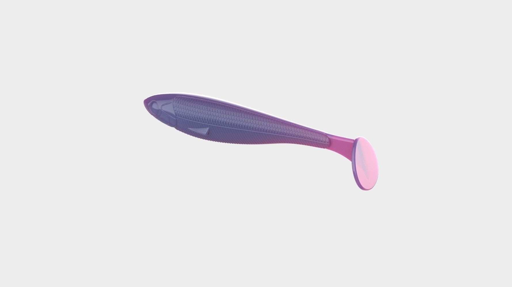Soft fishing lure v11 3D print model_7