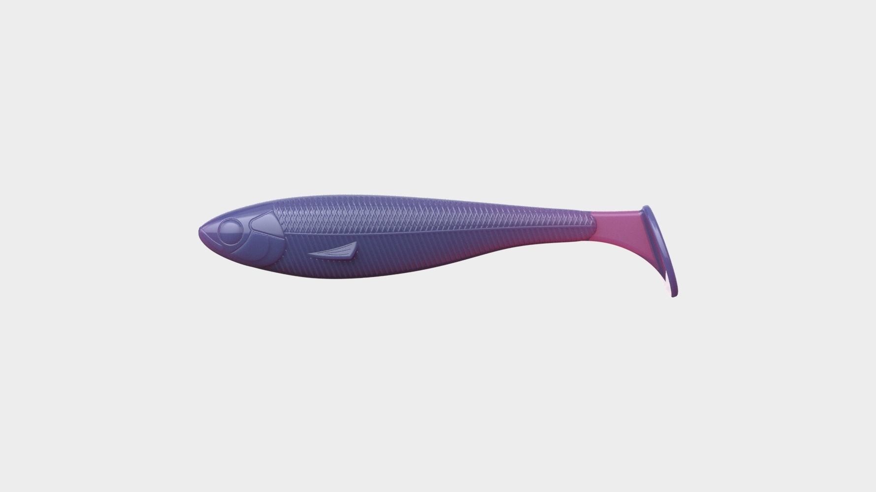 Soft fishing lure v11 3D print model_10