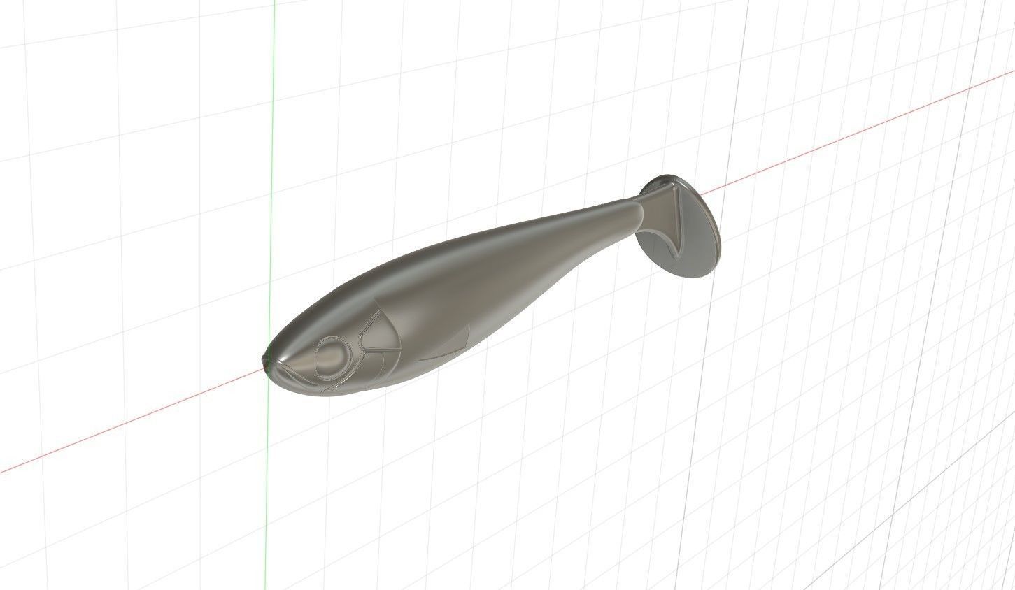 Soft fishing lure v11 3D print model_17