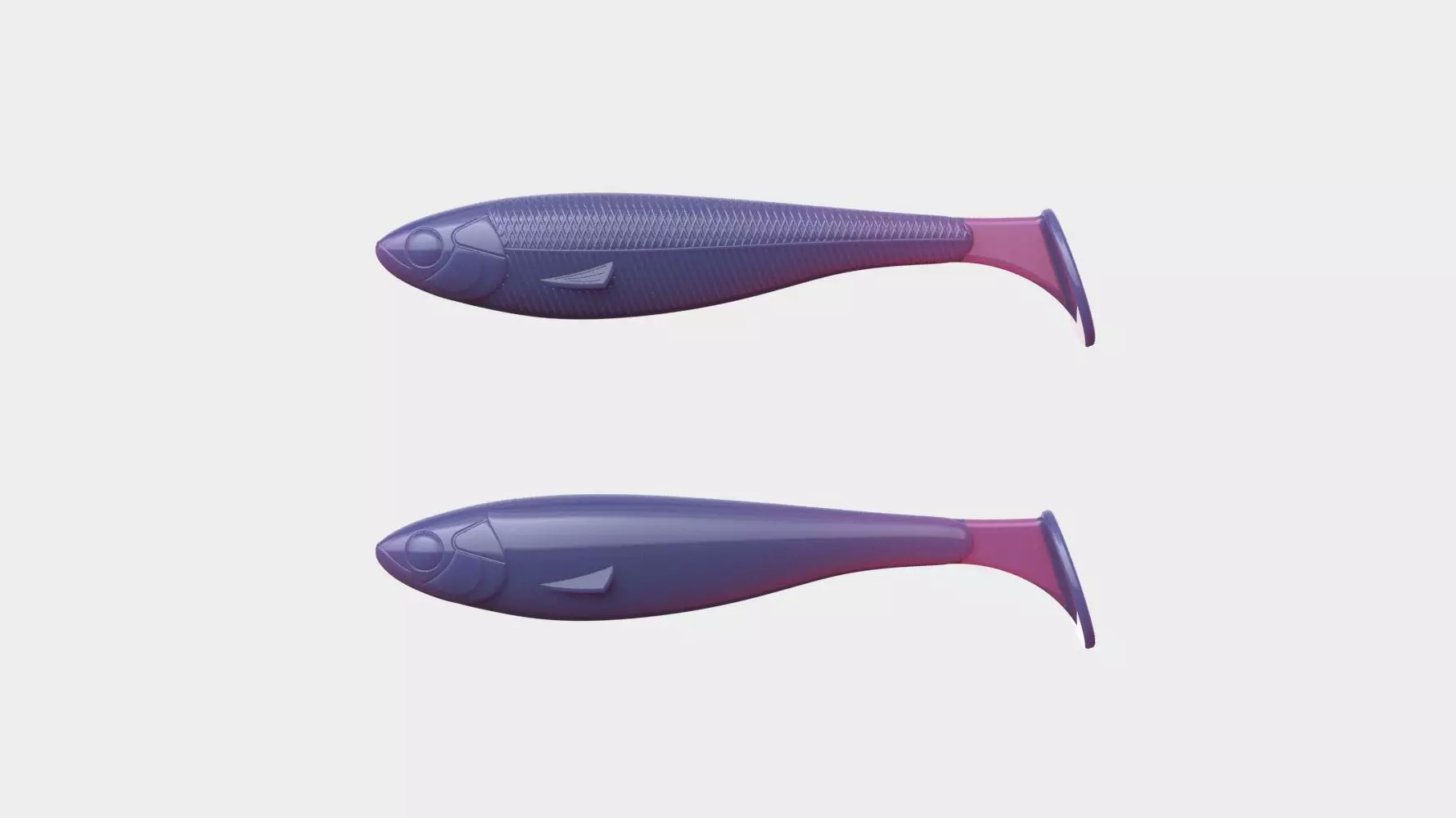 Soft fishing lure v11 3D print model_0