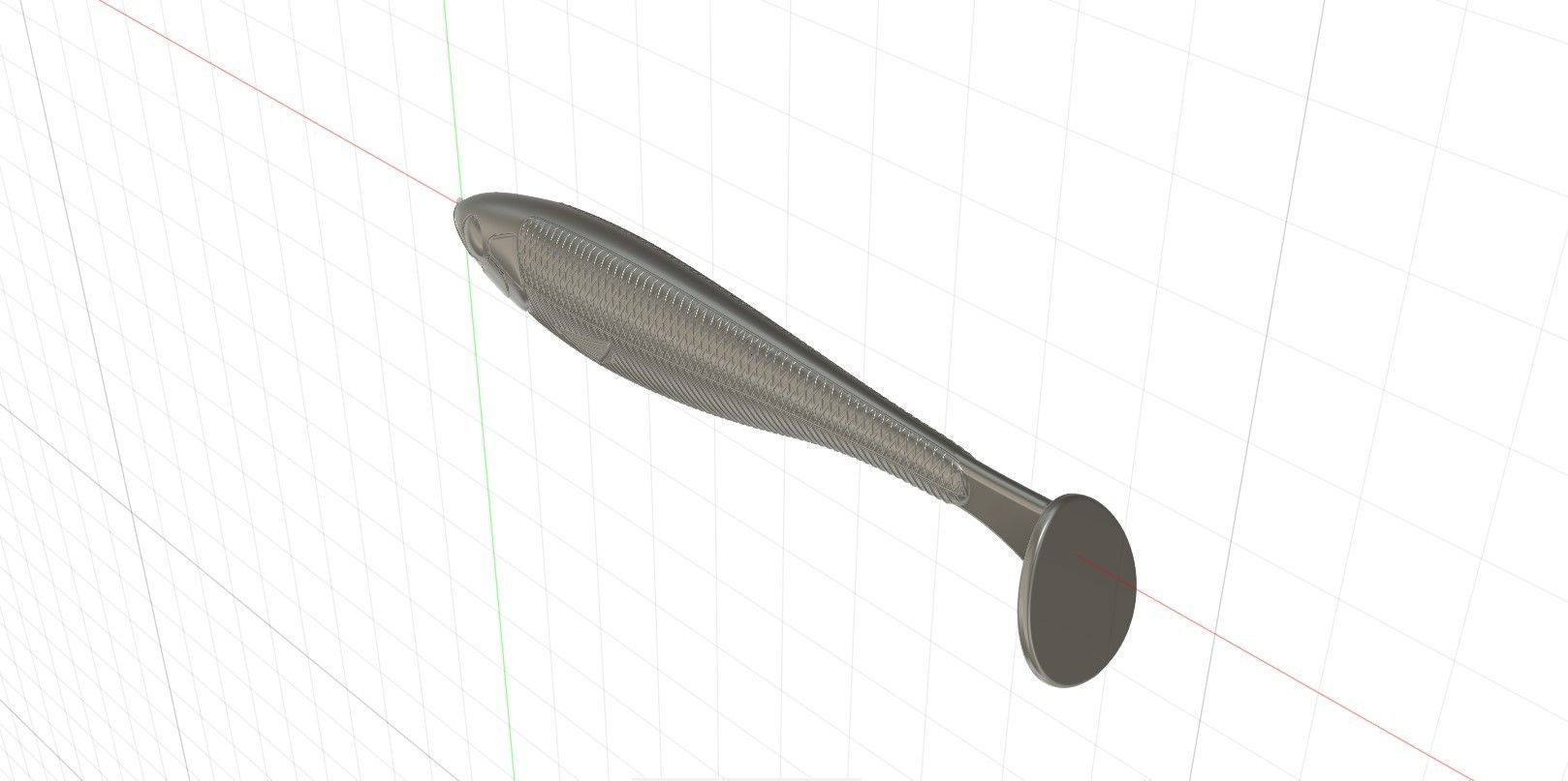 Soft fishing lure v11 3D print model_21