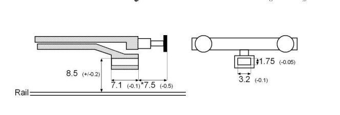 Model Railway Universal NEM 362 Height Checking Tool for OO HO 3D print model_10