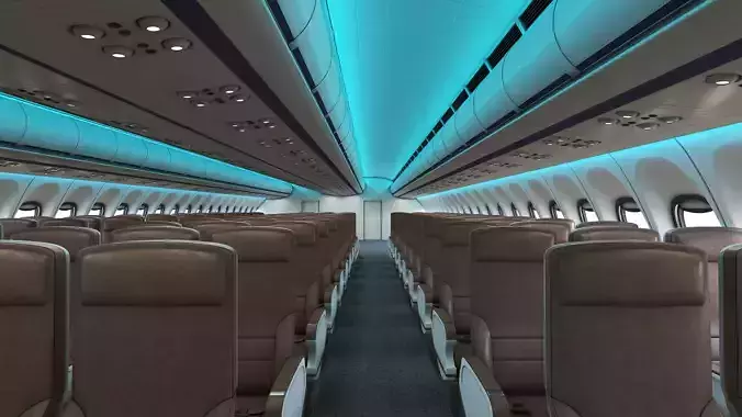 Airplane Interior Cabin 