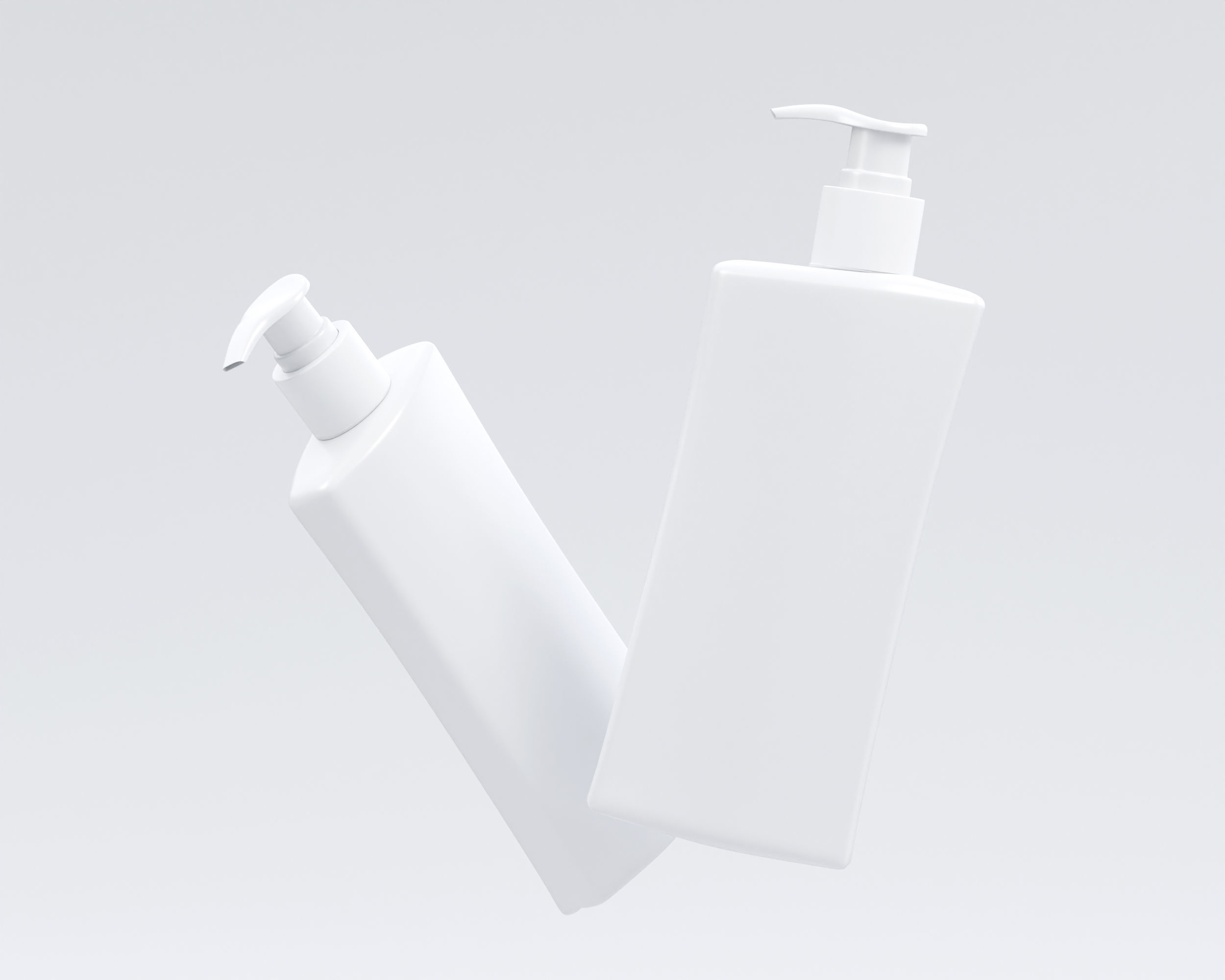 shampo  bottle With Pump 3d model Low-poly 3D model_2