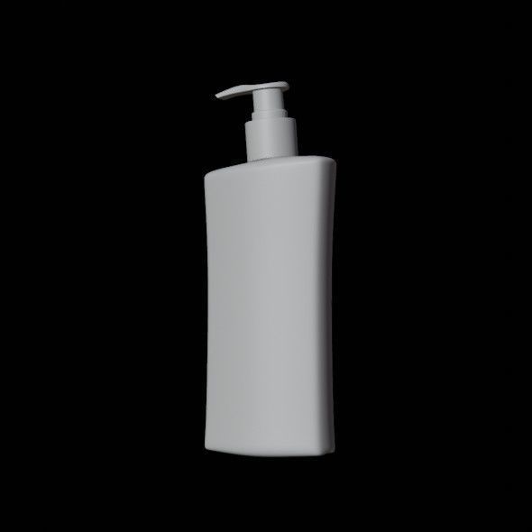 shampo  bottle With Pump 3d model Low-poly 3D model_8