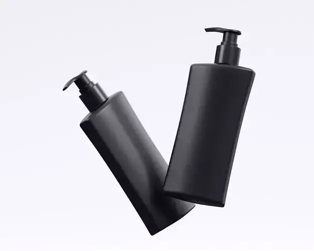 shampo  bottle With Pump 3d model
