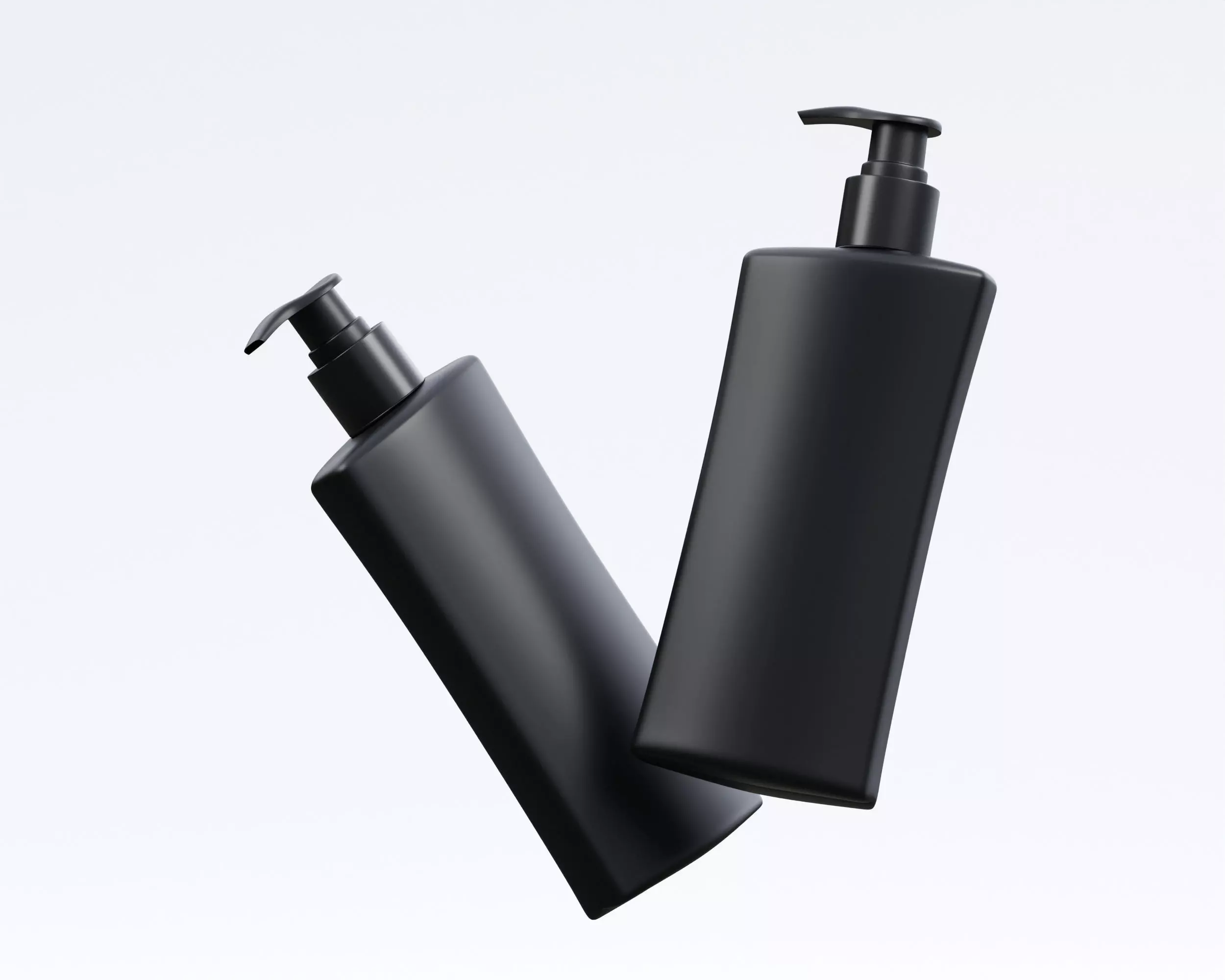 shampo  bottle With Pump 3d model Low-poly 3D model_0